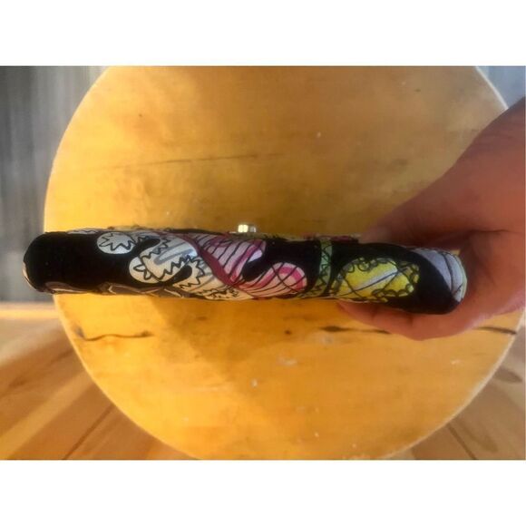 Vera Bradley pink purple black green floral quilted multi purpose clutch wallet - Picture 6 of 8